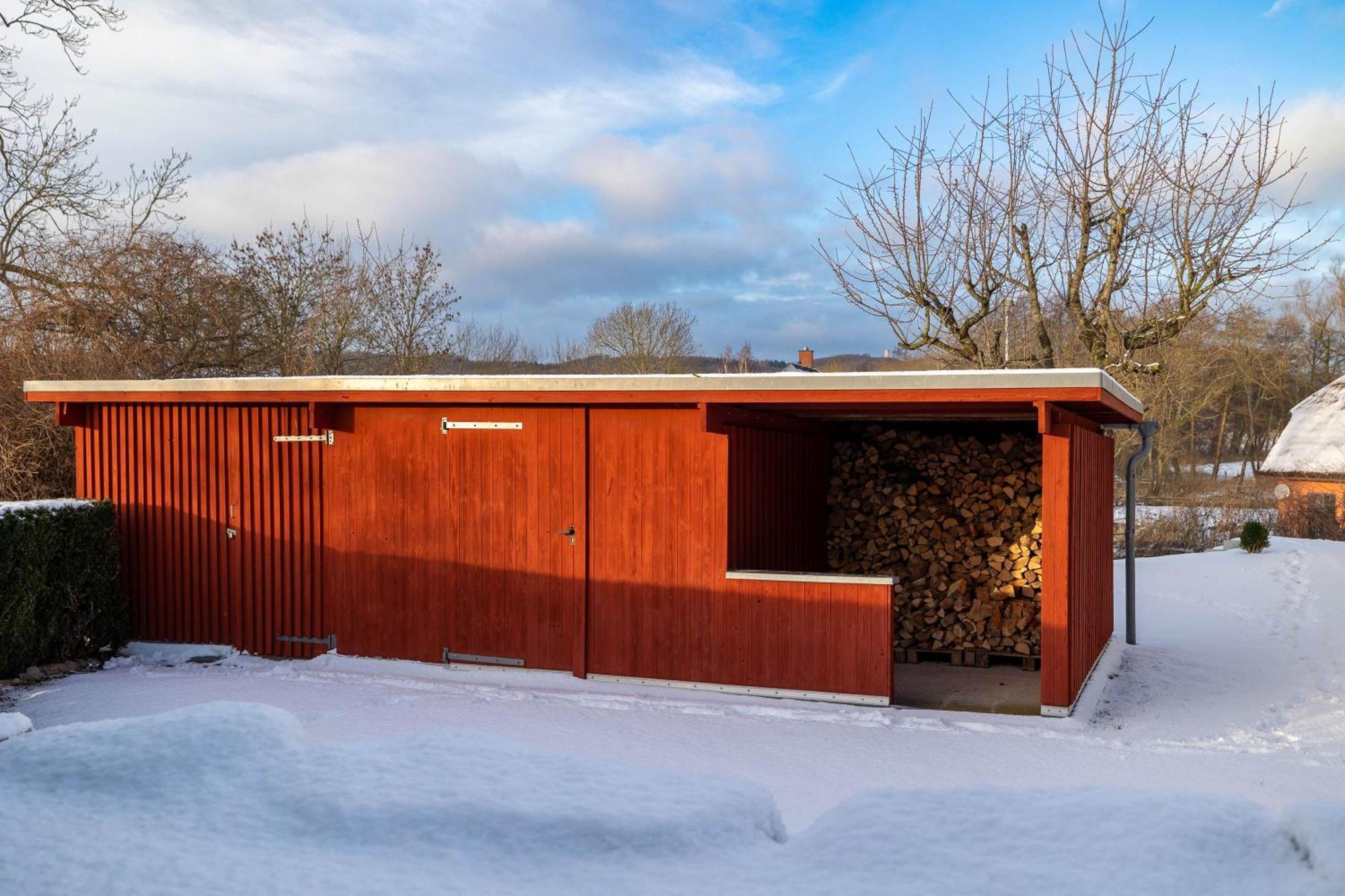 Ferienhaus Preetz 1A - Idylle Unter Reet Burtevitz 外观 照片