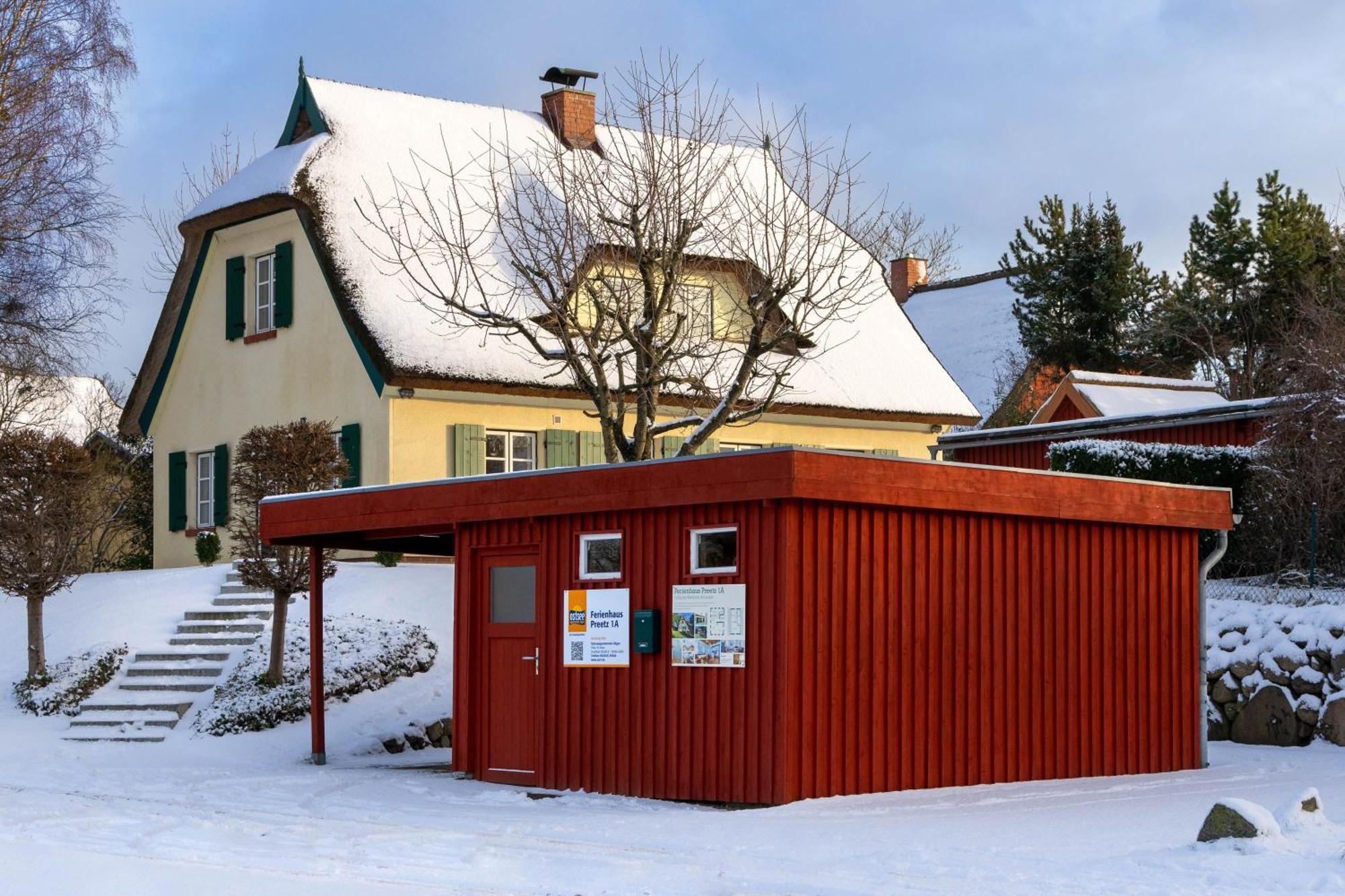 Ferienhaus Preetz 1A - Idylle Unter Reet Burtevitz 外观 照片