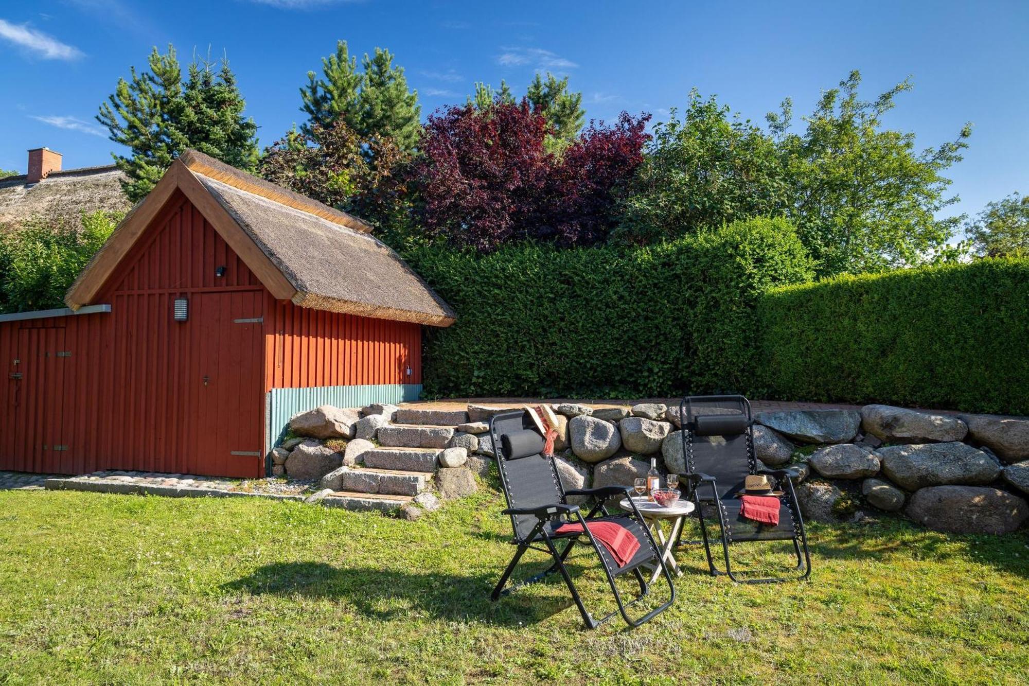 Ferienhaus Preetz 1A - Idylle Unter Reet Burtevitz 外观 照片