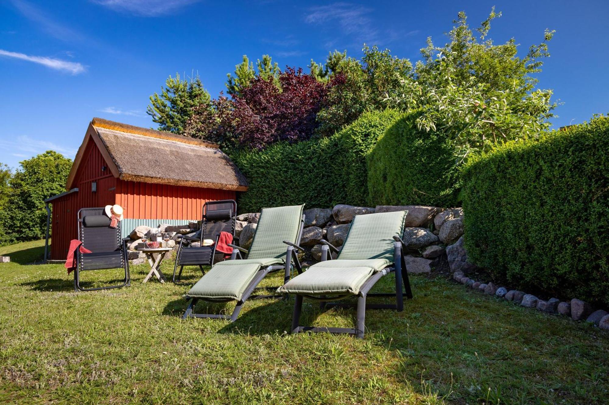 Ferienhaus Preetz 1A - Idylle Unter Reet Burtevitz 外观 照片
